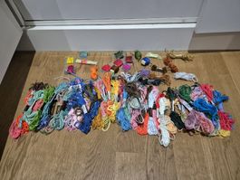 Large Assortment of Embroidery Floss, Multi-Colored