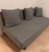 Schlafsofa grau 194x135 cm Liegefläche in gutem Zustand