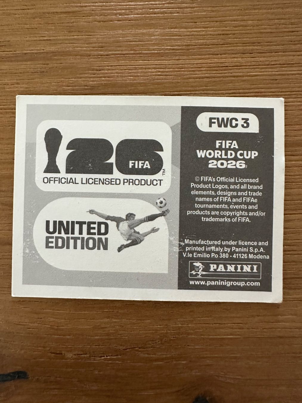 Panini Carte collezionabili: Panini FWC 3 – Nuovo (secondo la descrizione) da Buchs SG venduto da pessego2008 1