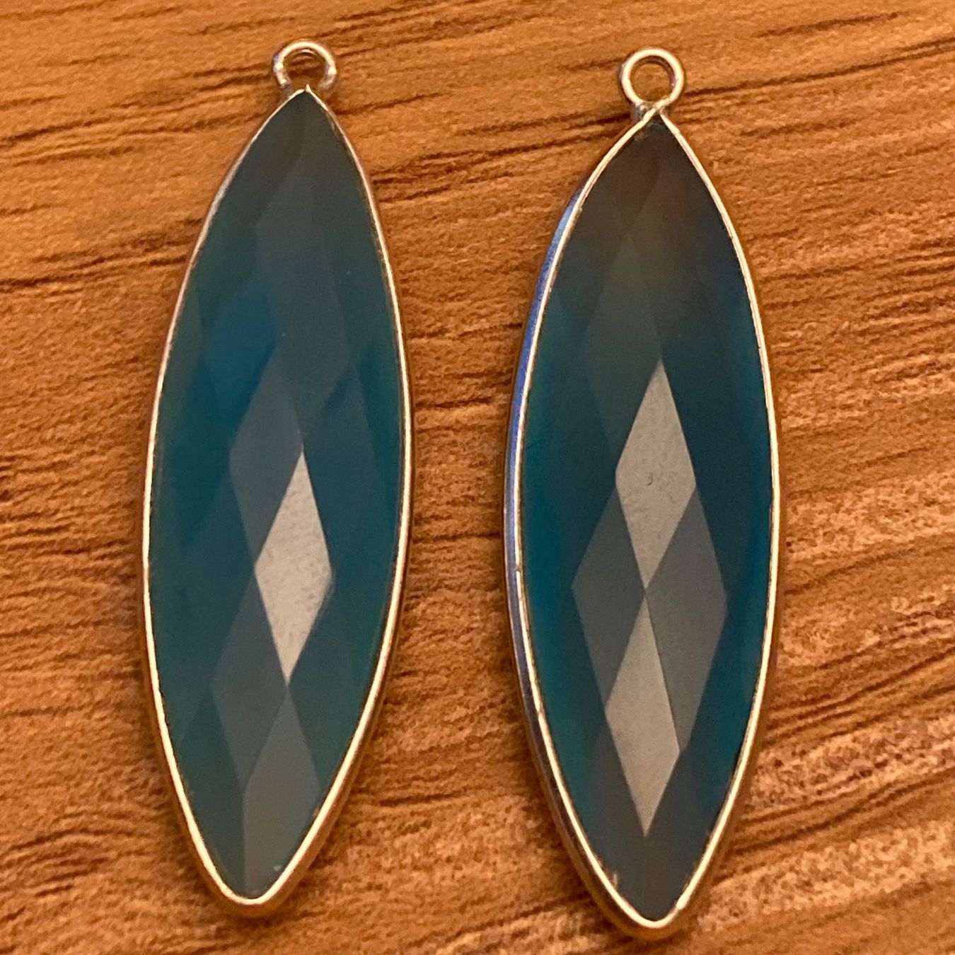 Olga Ribler Ohrringe & -stecker: Ohrhänger mit blauen Chalzedone – Neu (gemäss Beschreibung) aus Luzern von MonikaS03 2