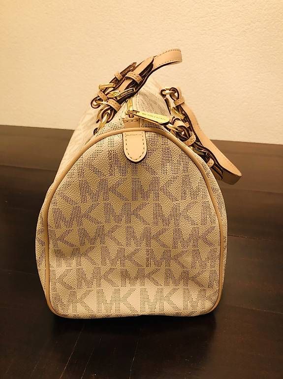Michael Kors Borse da donna: Original Michael Kors Grayson Large PVC Satchel - Vanilla – Usato da Tübach venduto da sab_hd7d 2