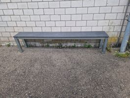 Gartenbank Sitzbank massiv mit Marmor Sitzplatte