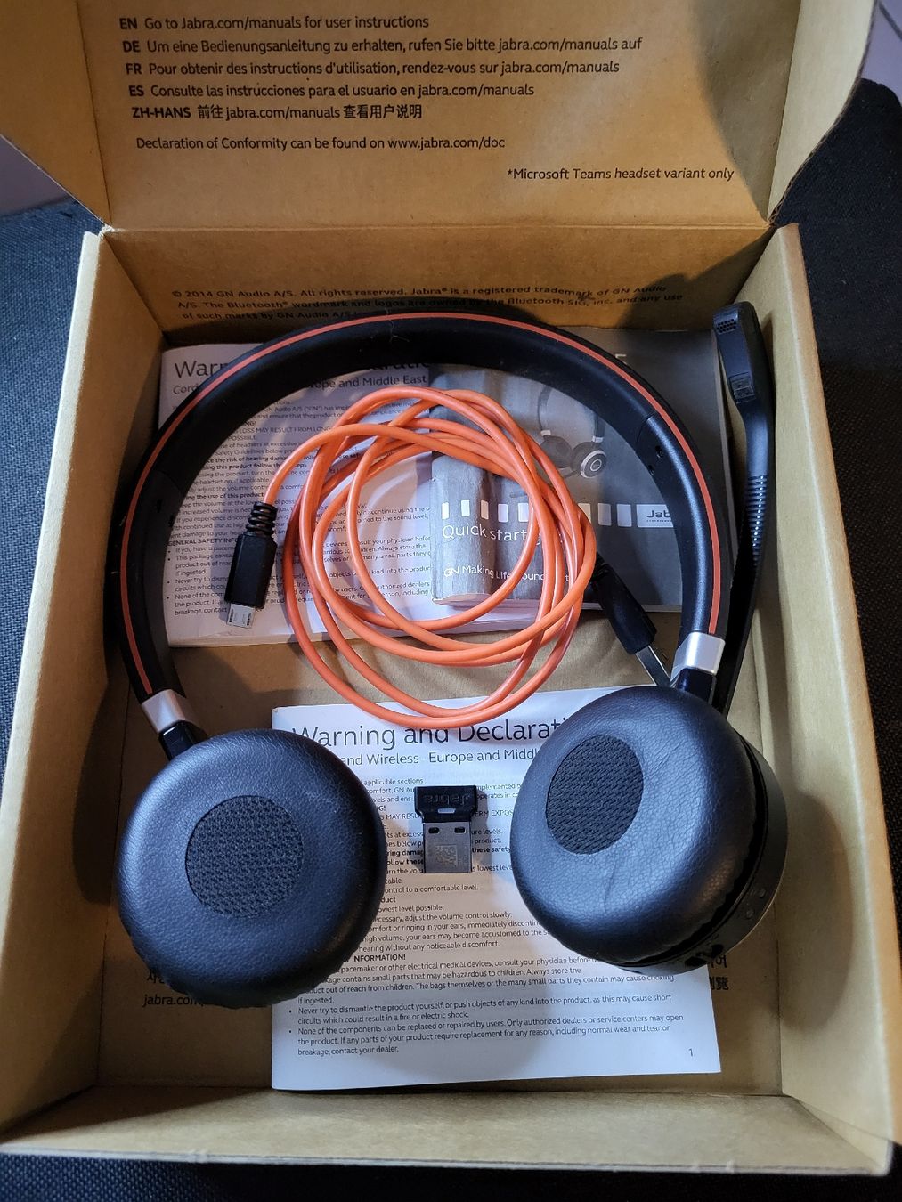 Cuffie: Jabra Evolve 65 Headset kabellos mit Tasche  – Usato da Riniken venduto da Daisy91 1
