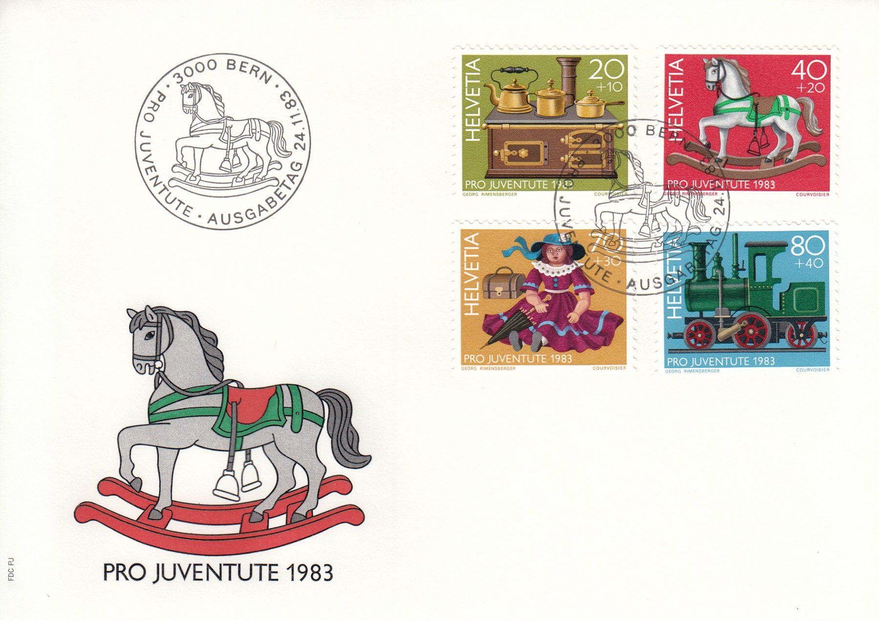 Tutti i francobolli: 1983 Pro Juventute  FDC – Usato da Spreitenbach venduto da Mustang_1105
