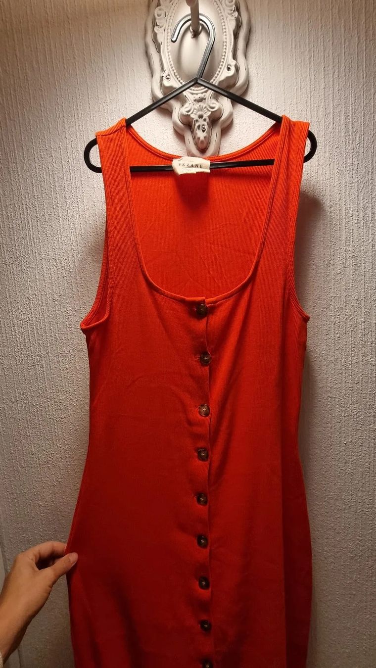 Kleider: Robe longue Sezane orange – Gebraucht aus Vevey von fer3ica 4