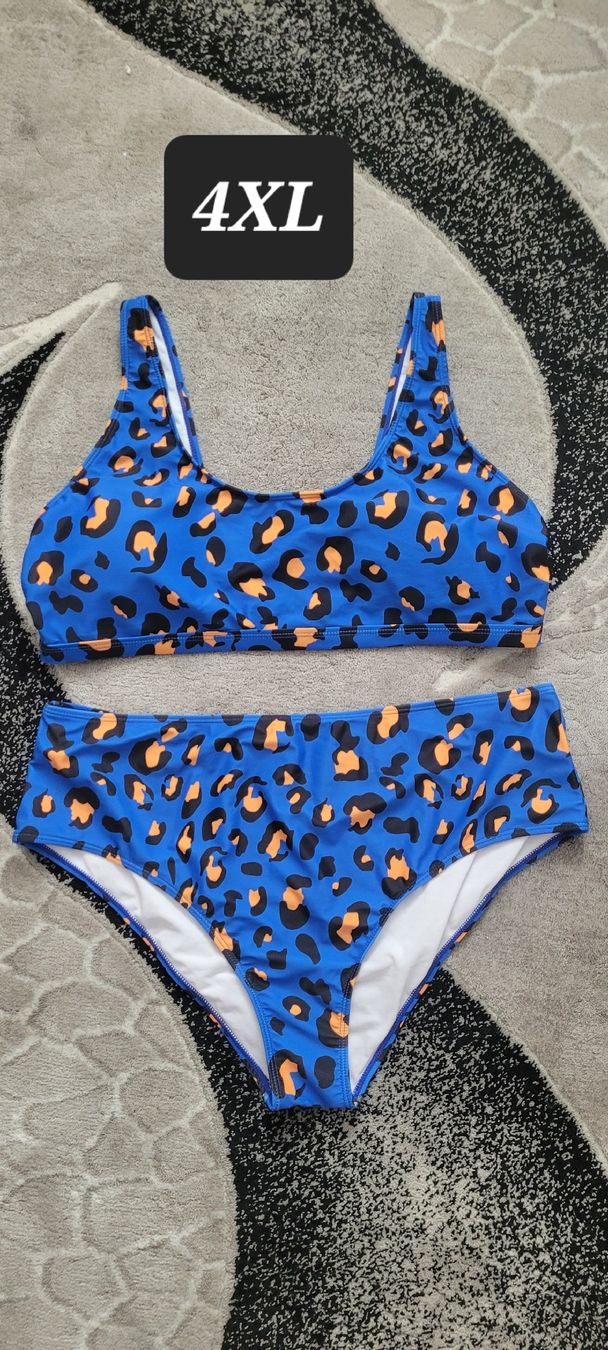 Badekleider & Bikinis: Ensemble bikini imprimé léopard bleu 4XL/ NEUF – Neu (gemäss Beschreibung) aus Vevey von x_y_f