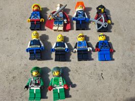 10 lego vintage Figuren, space, aquanaut, castle, etc