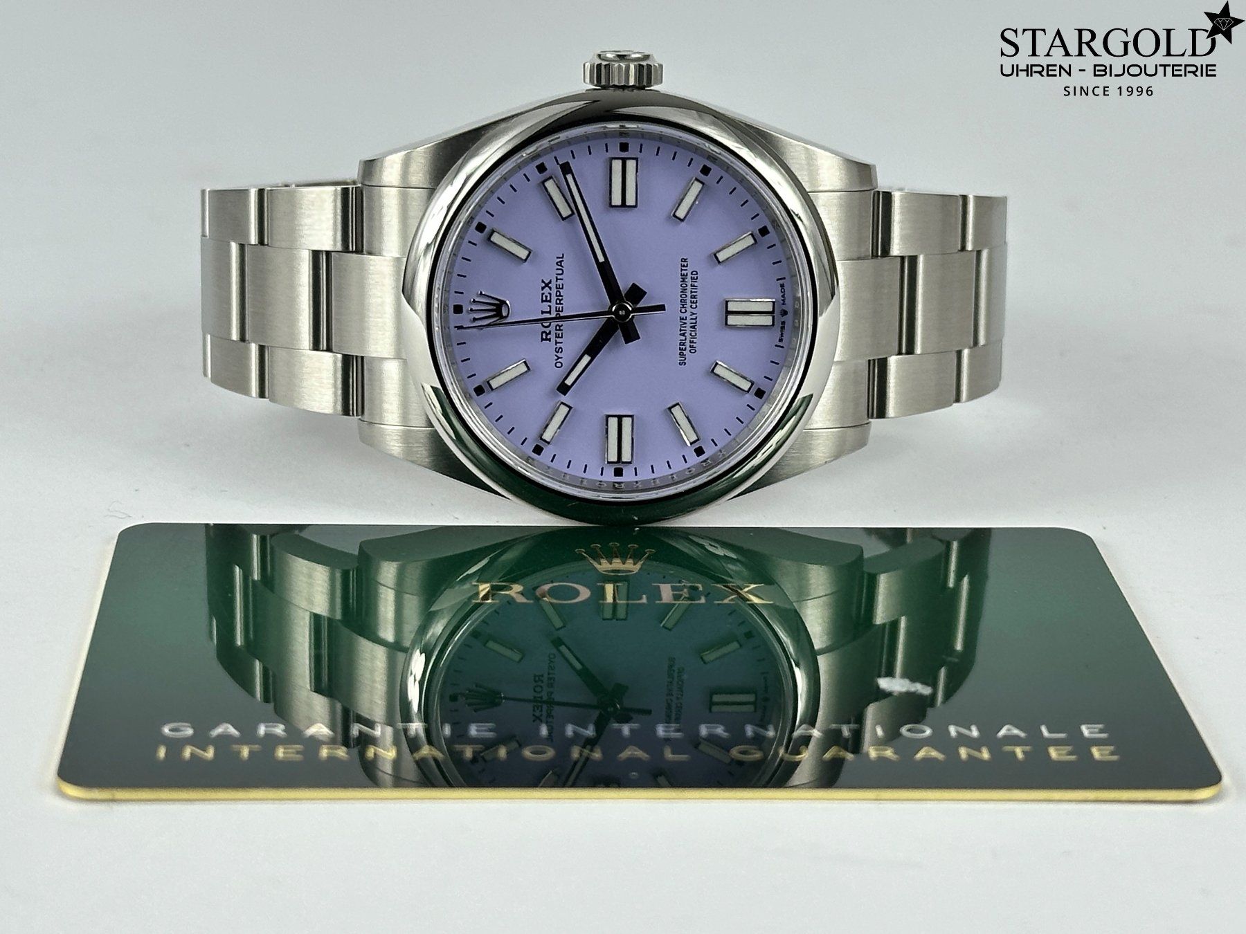Rolex Uhren: Rolex Oyster Perpetual 41 Lavender - 134300 – Neu (gemäss Beschreibung) aus Zürich von Stargold-Uhren 7