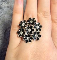 Modeschmuck Fingerring Blumen