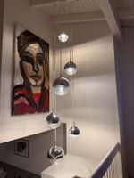 Design-Hängeleuchte, 6 Glaskugeln, Massanfertigung