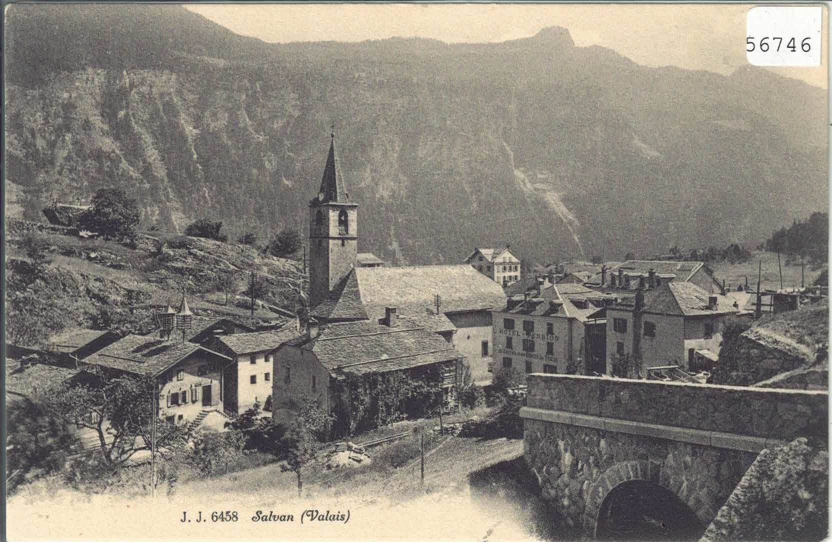 Cartoline postali: Salvan - Partie du Village – Usato da Ettingen venduto da Kartenplanet