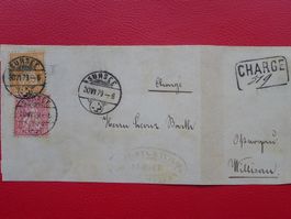 1879, Charge von SURSEE nach WILLISAU (LU) mit Nr.32+38