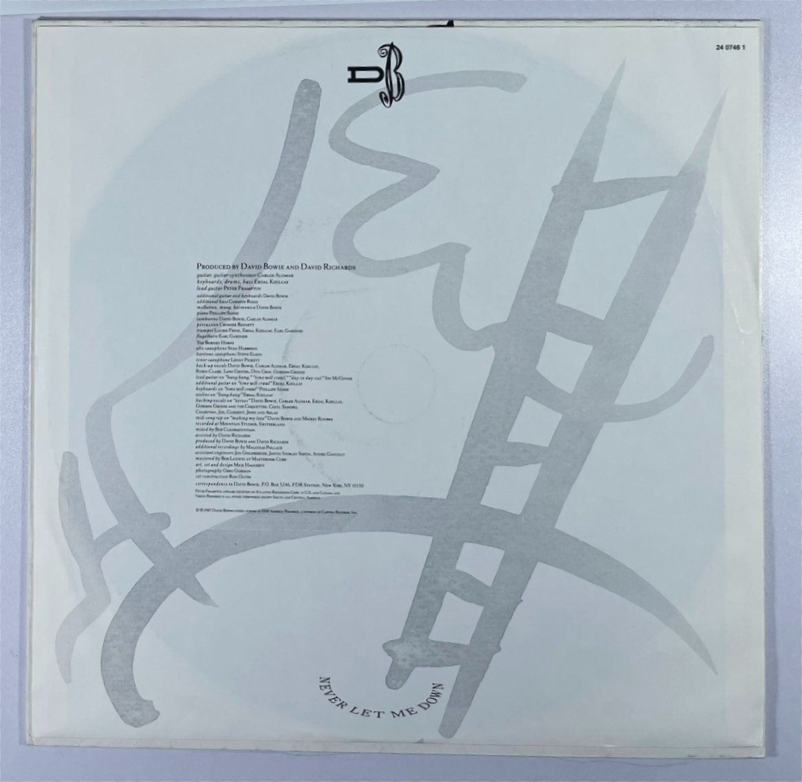 Vinyles: LP: DAVID BOWIE - Never Let Me Down (1987) – Neuf (Voir description) à Frenkendorf par Yard-Sale-2000 3
