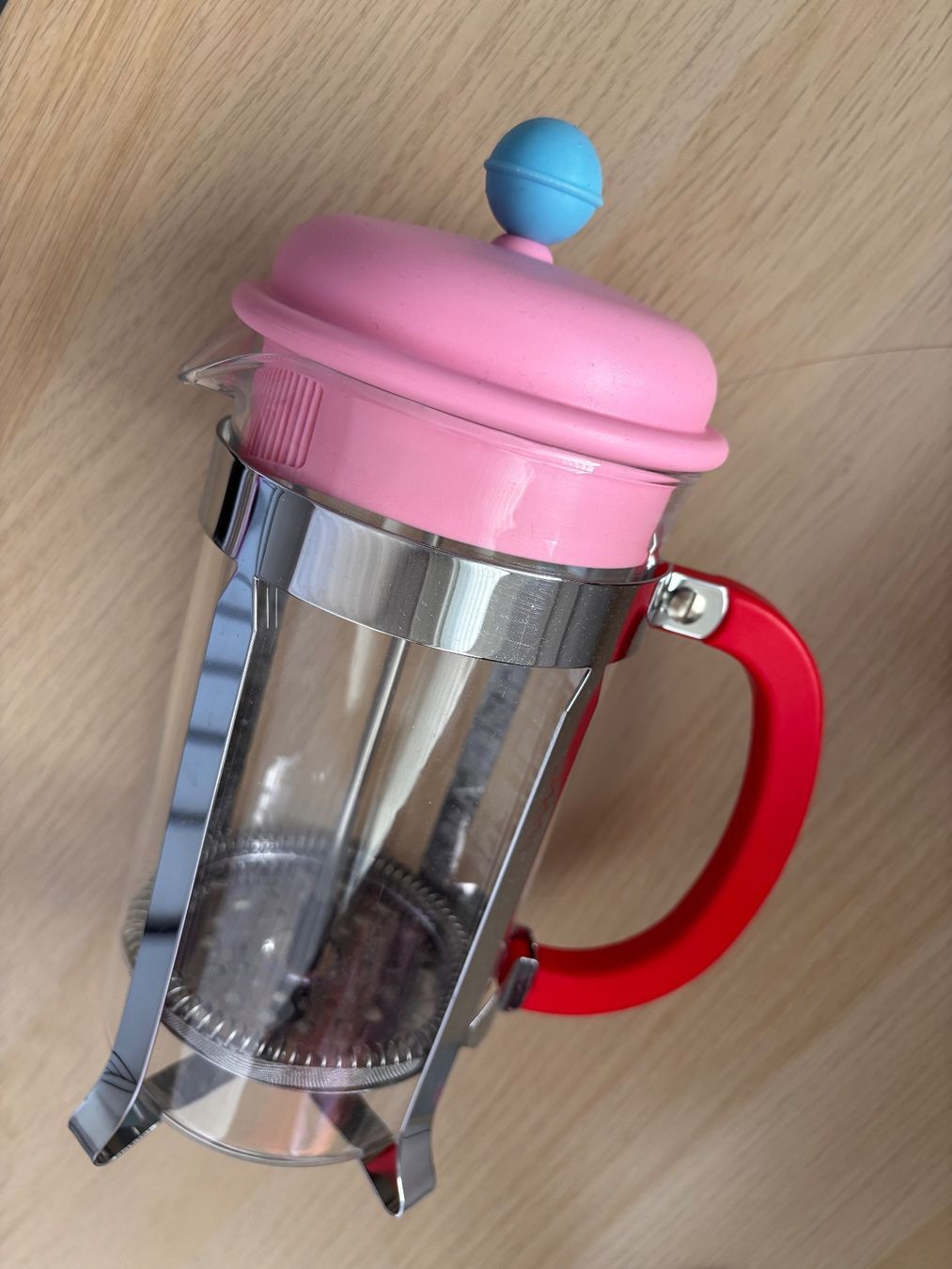 Macchine per caffè & Macchine per espresso: Cafetière à piston rose et rouge - comme neuf – Usato da Veyrier venduto da MargaritaR 1