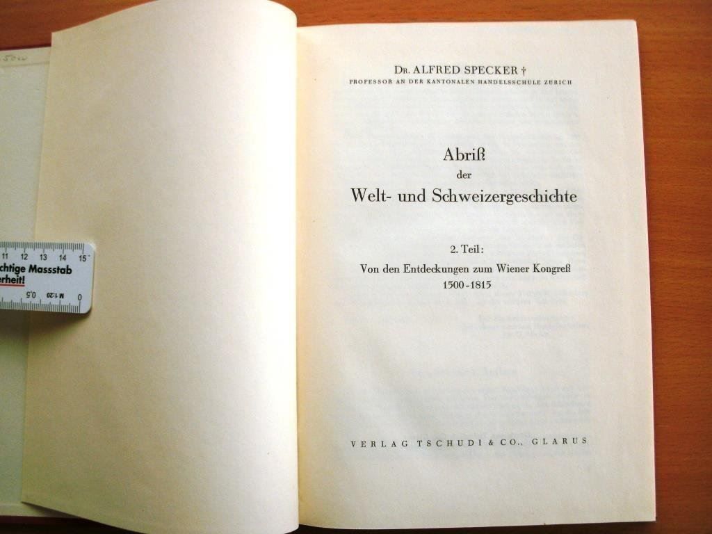 Libri: Abriss der Welt- und Schweizergeschichte – Usato da Grenchen venduto da Kogi7 1