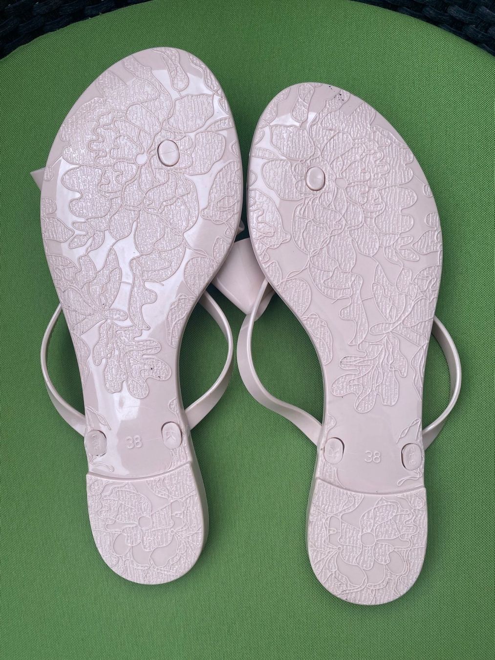 Cube Damenschuhe: SUMMERTIME - stilvolle/edle Flip-Flops, beige/crème, 38 – Neu (gemäss Beschreibung) aus Winkel von ferrari2022 7