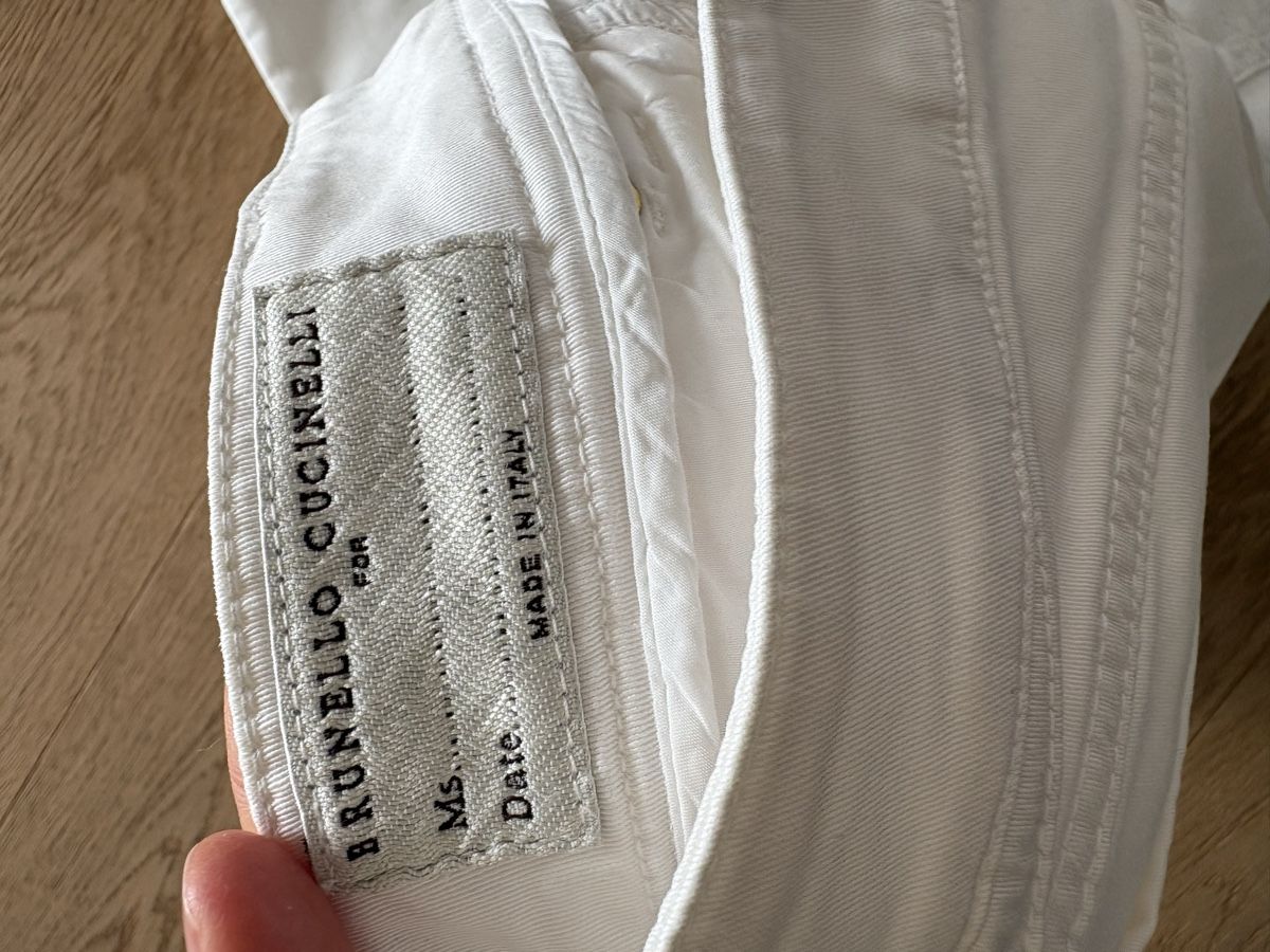 Brunello Cucinelli Pantaloni: Brunello Cucinelli white pants  – Nuovo (secondo la descrizione) da St. Gallen venduto da ott_f827 3