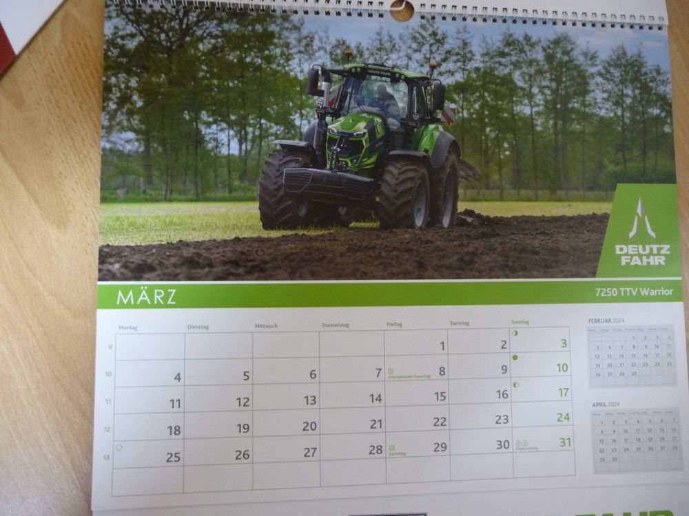 Deutz-Fahr Kalender Traktor Prospekt  Kaufen auf Ricardo