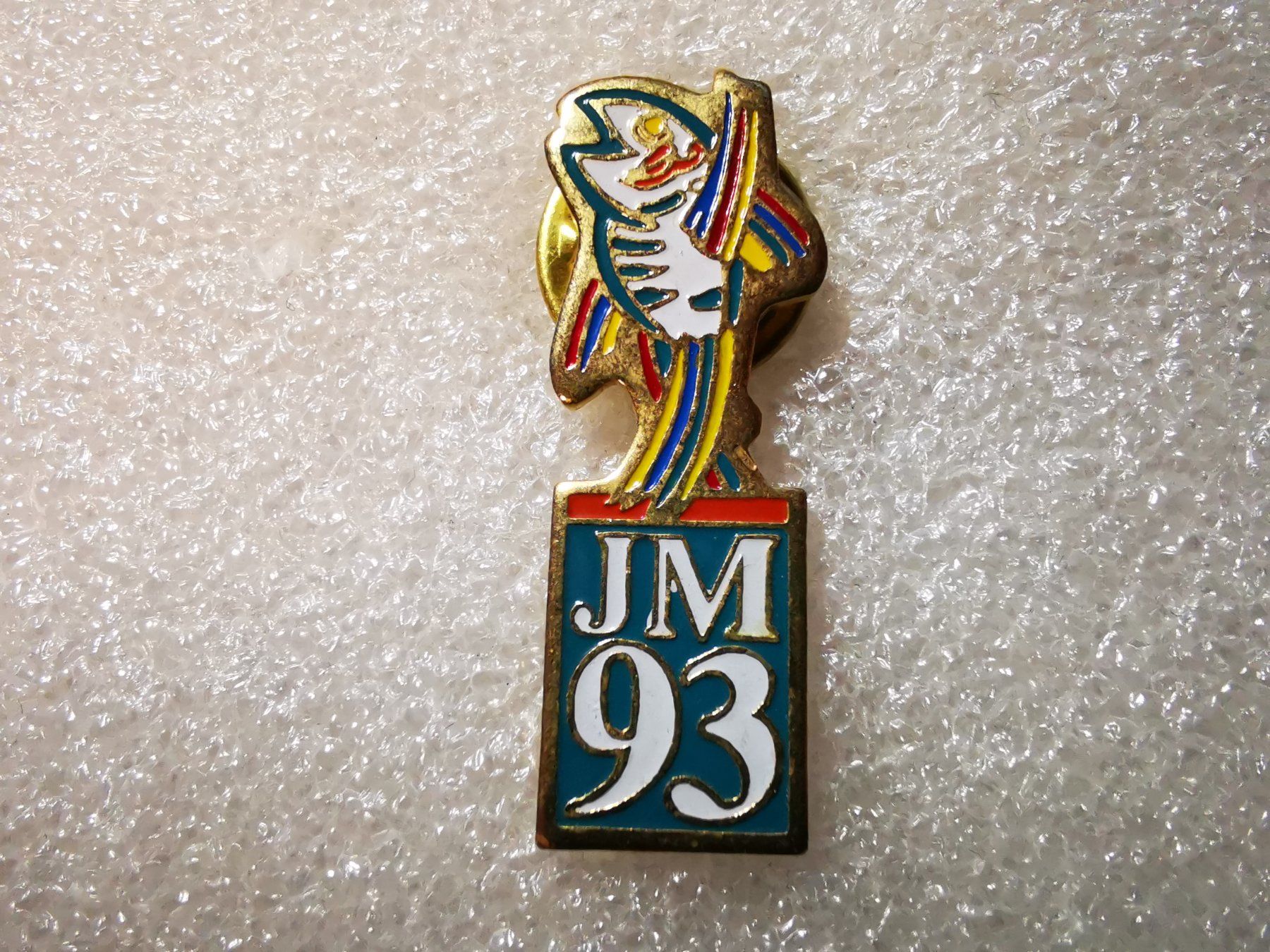 Placchette & Badge: Ansteckpin 5: JM 93 – Usato da Oppligen venduto da Pin-Fall-Shop