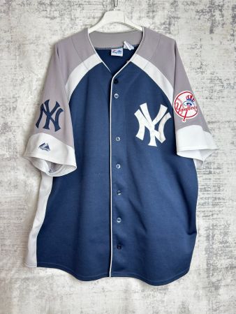MAJESTIC NEW YORK YANKEES "TRICOLOR" BASEBALL JERSEY SZ: 3XL