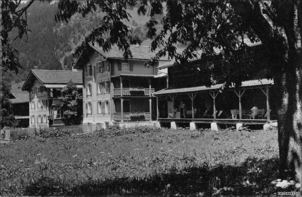 Cartoline postali: Klosters // Pension Schäublin // 1940 – Usato da Basel venduto da intermezzo12