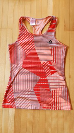 Adidas Sport Top Gr. S, Rot/Orange - Sommer Fitness