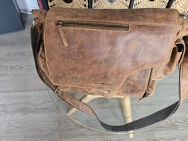 Greenburry Vintage Umhängetasche, Leder, Top Zustand!
