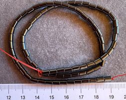 Hämatit   Strang    top Stäbli   3x5mm       Zwischenteile