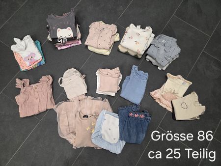 Kleiderpaket Mädchen Grösse 86 ca 25 Teile