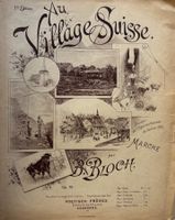 Musiknoten, Genève, Landesausstellung 1896, Landwirtschaft