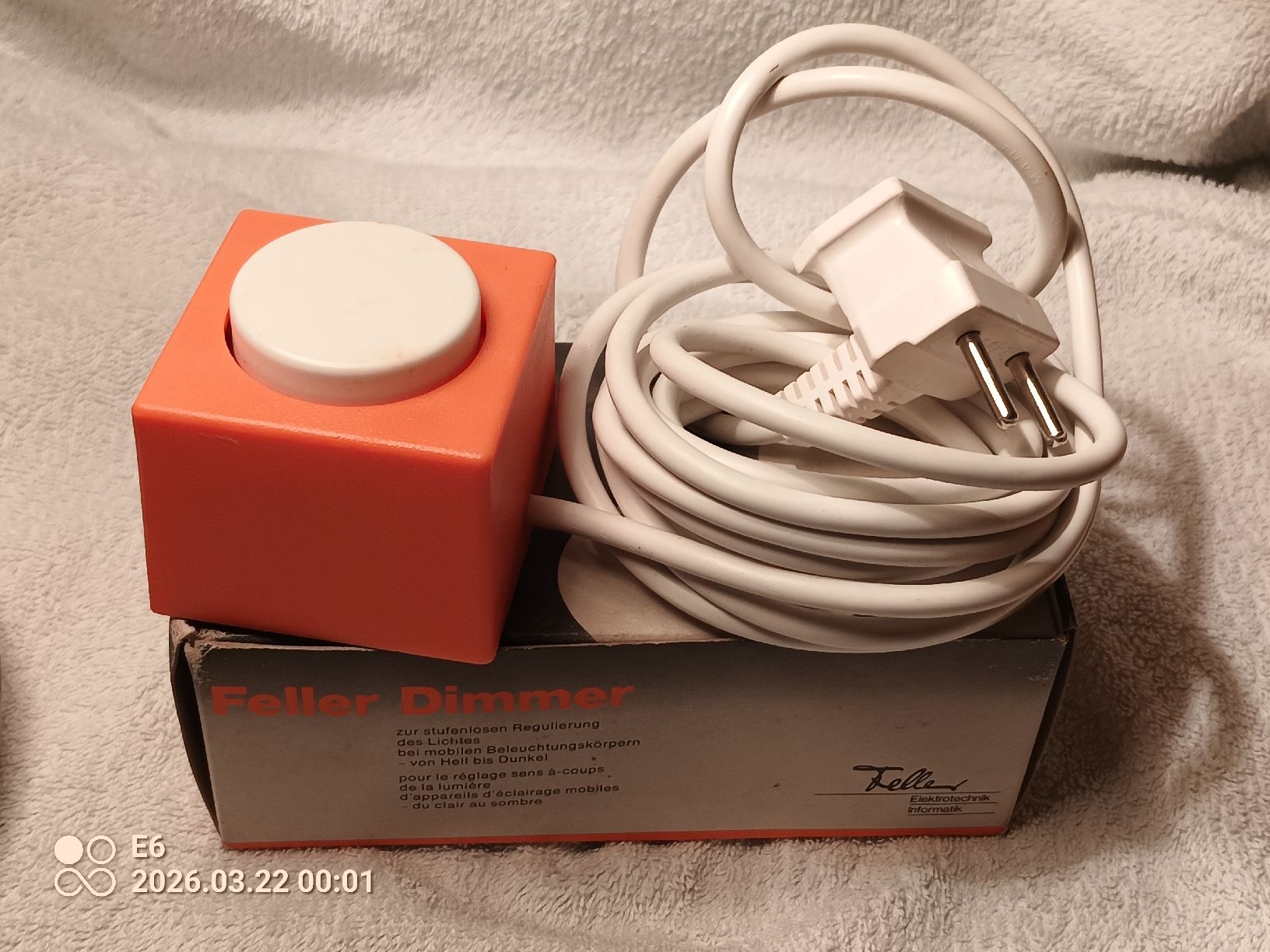 Feller Schalter: Dimmer für Lichtregulierung – Neu und originalverpackt aus Zürich von Mitzi6 1