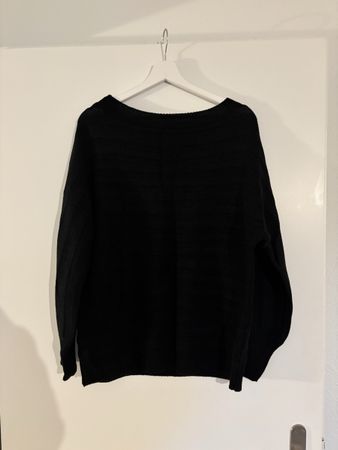 Damen Pullover in Schwarz gerippt guter Zustand
