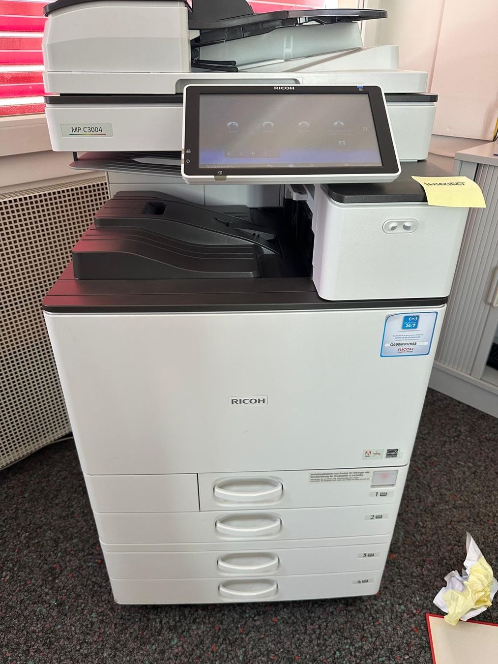 Ricoh Drucker: Ricoh MP C3004 Farb-Multifunktionsdrucker, Drucker – Gebraucht aus Jona von vik_j6r6