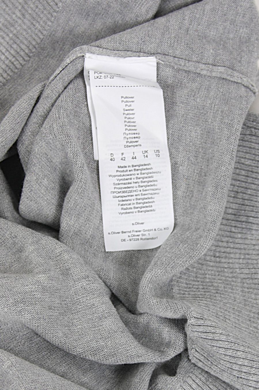 S.Oliver Pulls & Sweat-shirts: S.OLIVER Pullover grau – D'occasion à Zollikofen par Restwert_Zollikofen 4