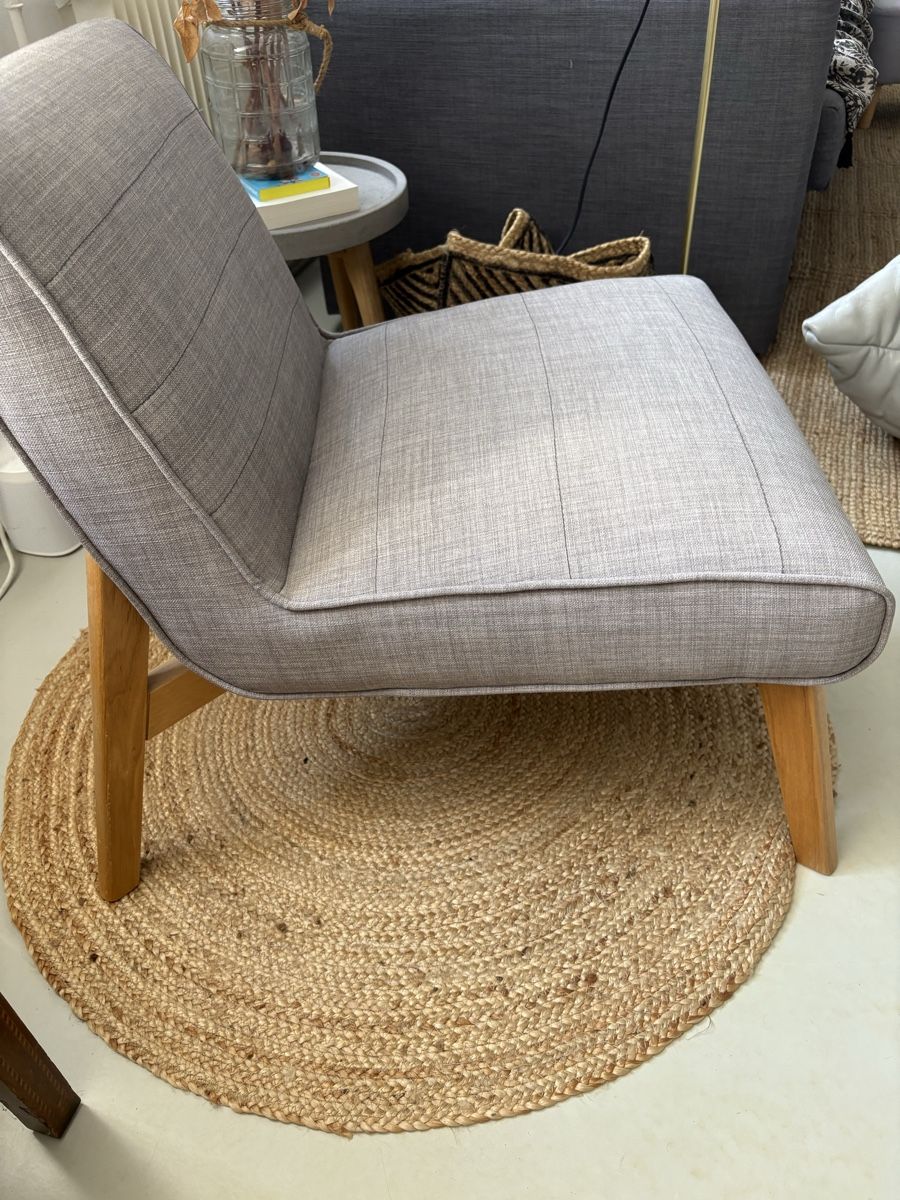 La Redoute Fauteuils: Fauteuil Jimi La Redoute gris clair bleuté  – Neuf (Voir description) à Basel par dc.lucile 1
