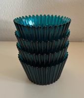 Kosta Boda Cupcake Glas Schale Türkisblau 4er Set
