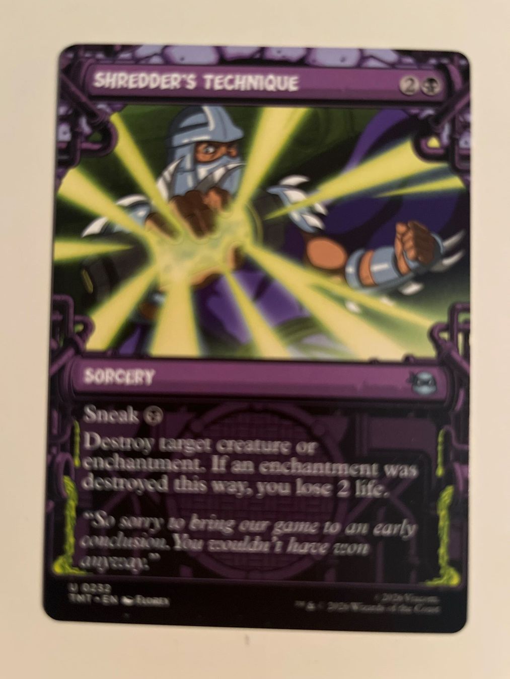 Magic The Gathering Carte collezionabili: 1 x Shredder's Technique - Magic: The Gathering - MtG – Usato da Kriens venduto da Shadi1980