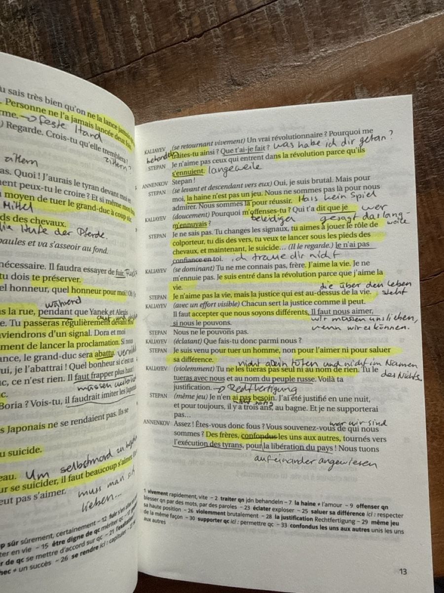 Libri: Albert Camus Les Justes Klett  – Usato da Gränichen venduto da cat_lady 2