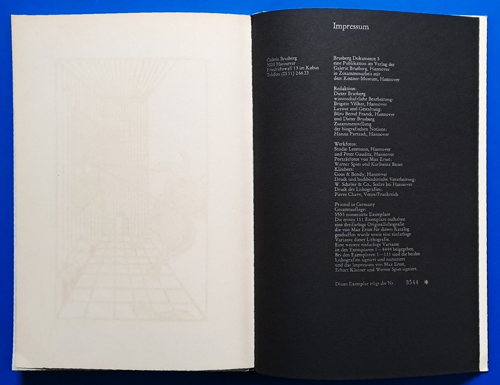 Libri: MAX ERNST: Jenseits der Malerei mit 1Original Lithografie – Usato da Zürich venduto da archiphil 2