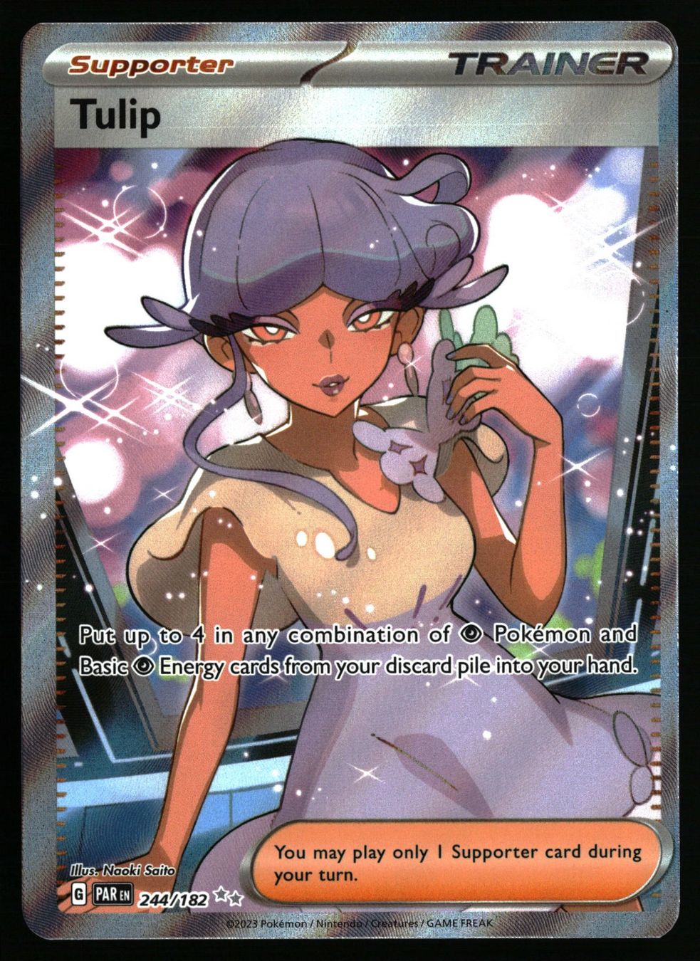 Pokémon Sammelbilder & Trading cards: Tulip #244 Pokemon Paradox Rift – Gebraucht aus Feuerthalen von Plazatoys