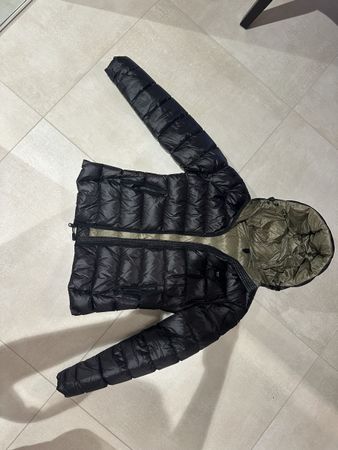 Daunenjacke Blauer USA schwarz oliv Kapuze guter Zustand