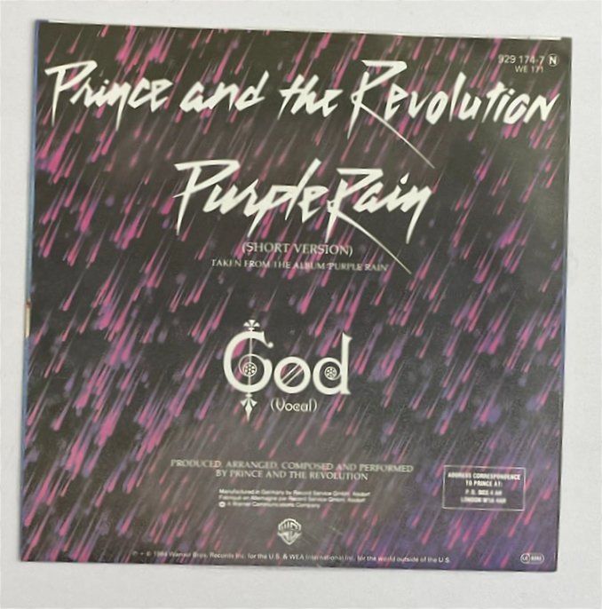 Dischi in vinile: Single: PRINCE - Purple Rain (Funk) – Usato da Frenkendorf venduto da Yard-Sale-2000 1