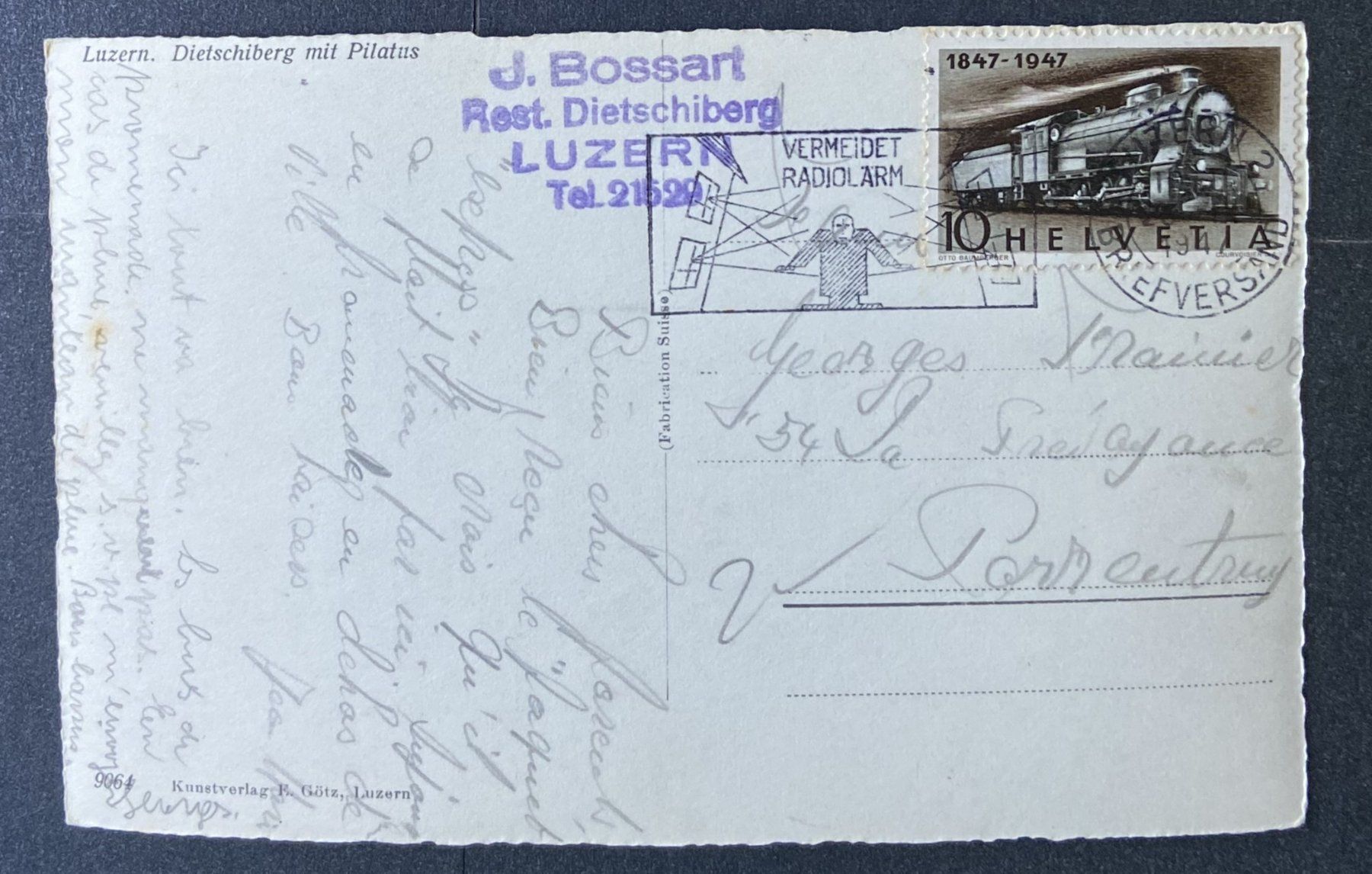 Cartoline postali: AK Luzern Dietschiberg mit Pilatus – Usato da Böckten venduto da Hansi36 1