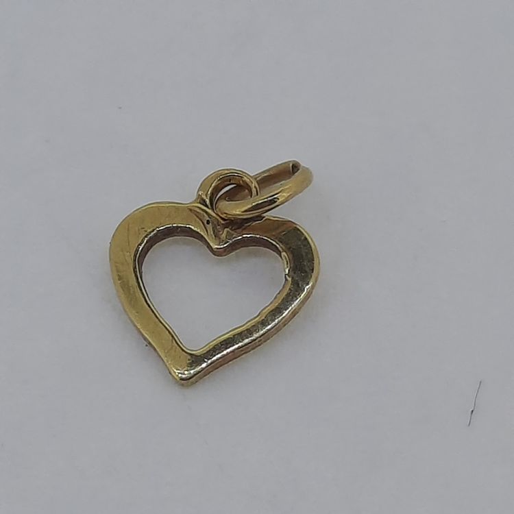 Edle HerzGoldanhänger in 750 Gelbgold Kaufen auf Ricardo