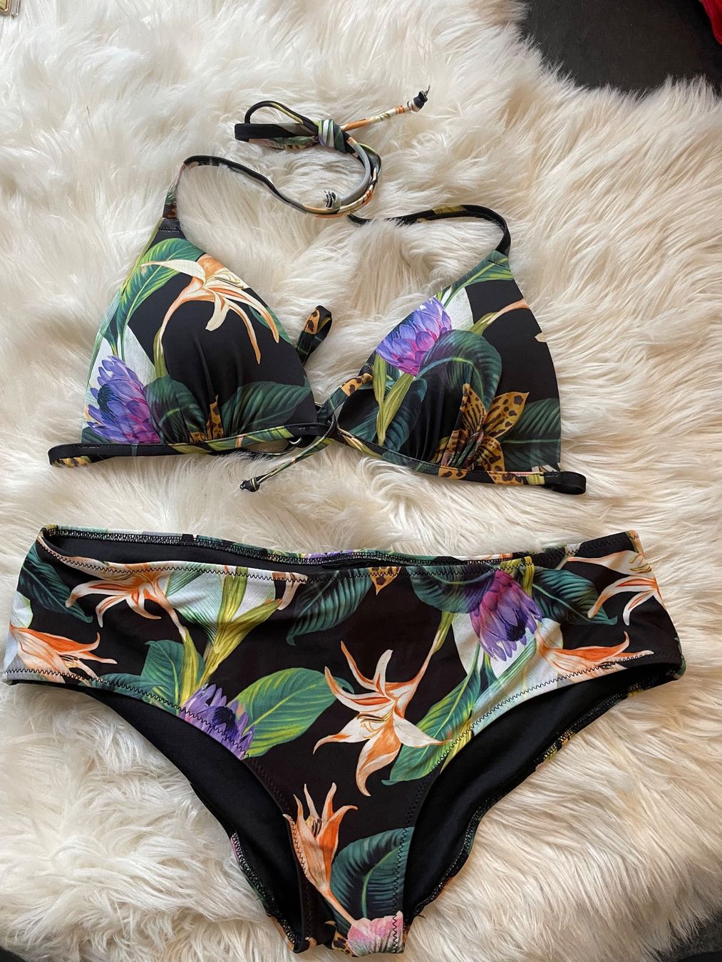 Costumi da bagno & Bikini: Sommerlicher Bikini mit Blumenmuster, Grösse S/M – Nuovo (secondo la descrizione) da Dübendorf venduto da ja-m 3