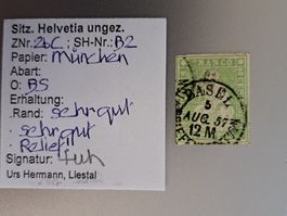 Strubel 26C Basel 5. Aug. 57 mit Bestimmung