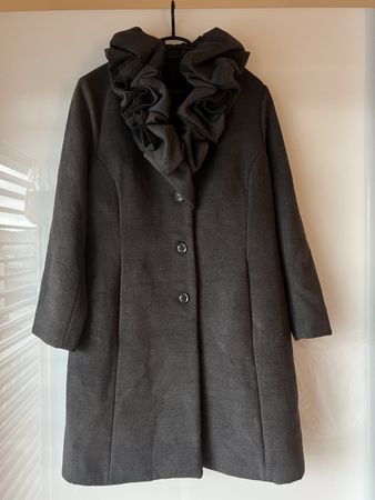 Neuer Mantel Made in Italy , anthrazit, Grösse  L- XL