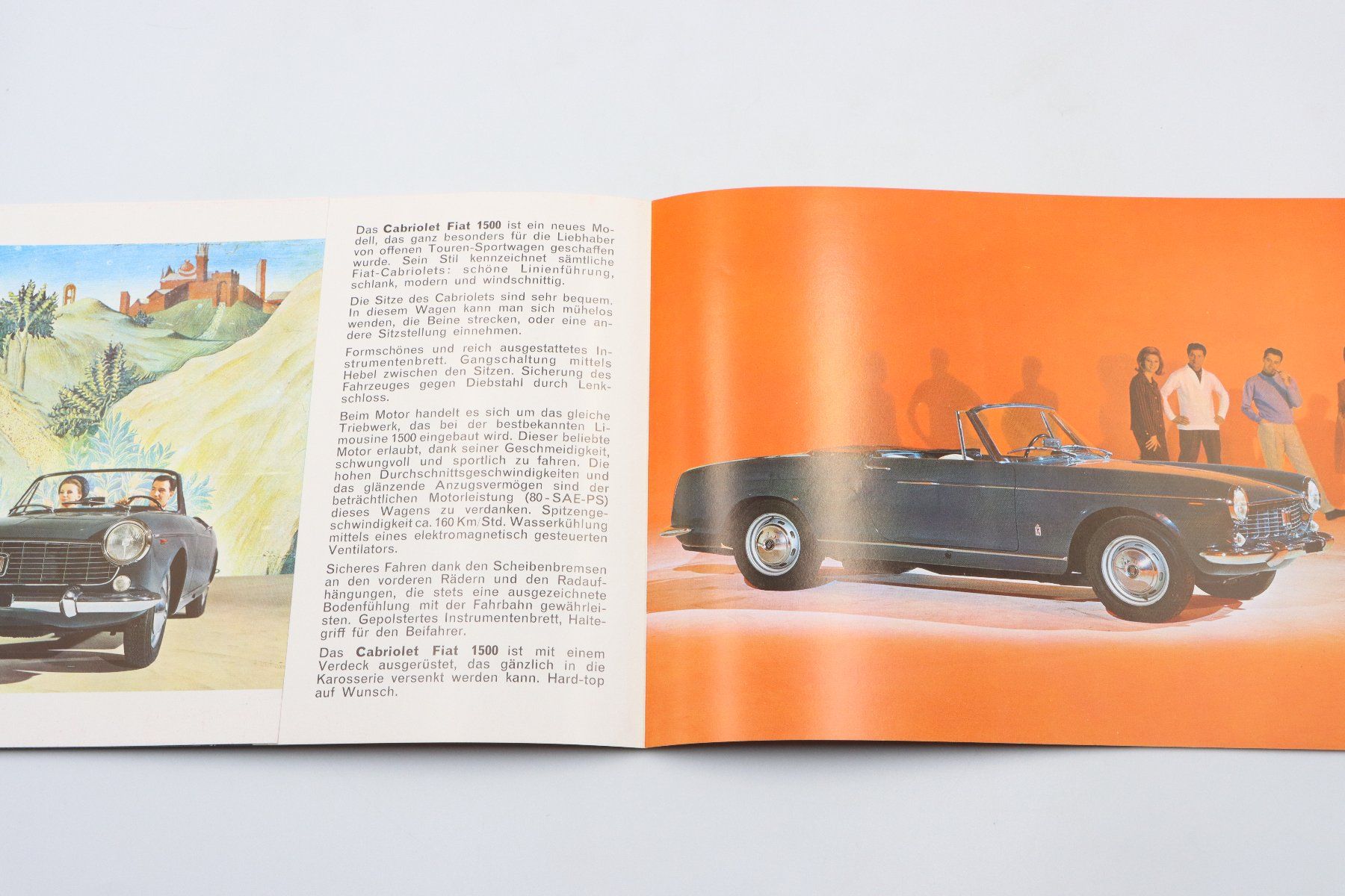 Fiat Documenti: Fiat 1500 Cabriolet 1964 Prospekt – Usato da Bühl b.Aarberg venduto da Collectorpassions 2