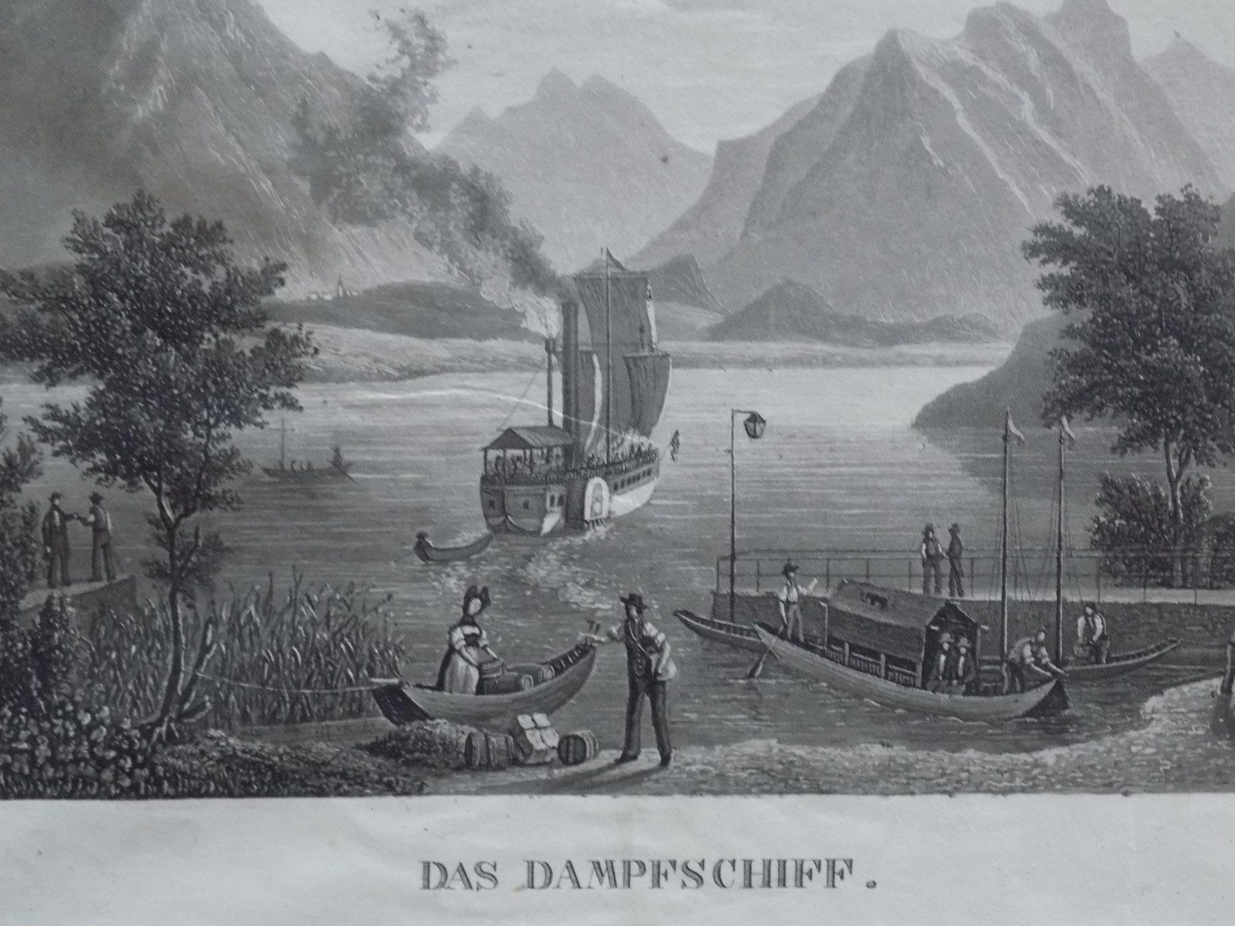Incisioni: Das Dampfschiff Passepartout – Usato da Risch venduto da Antikfee 1