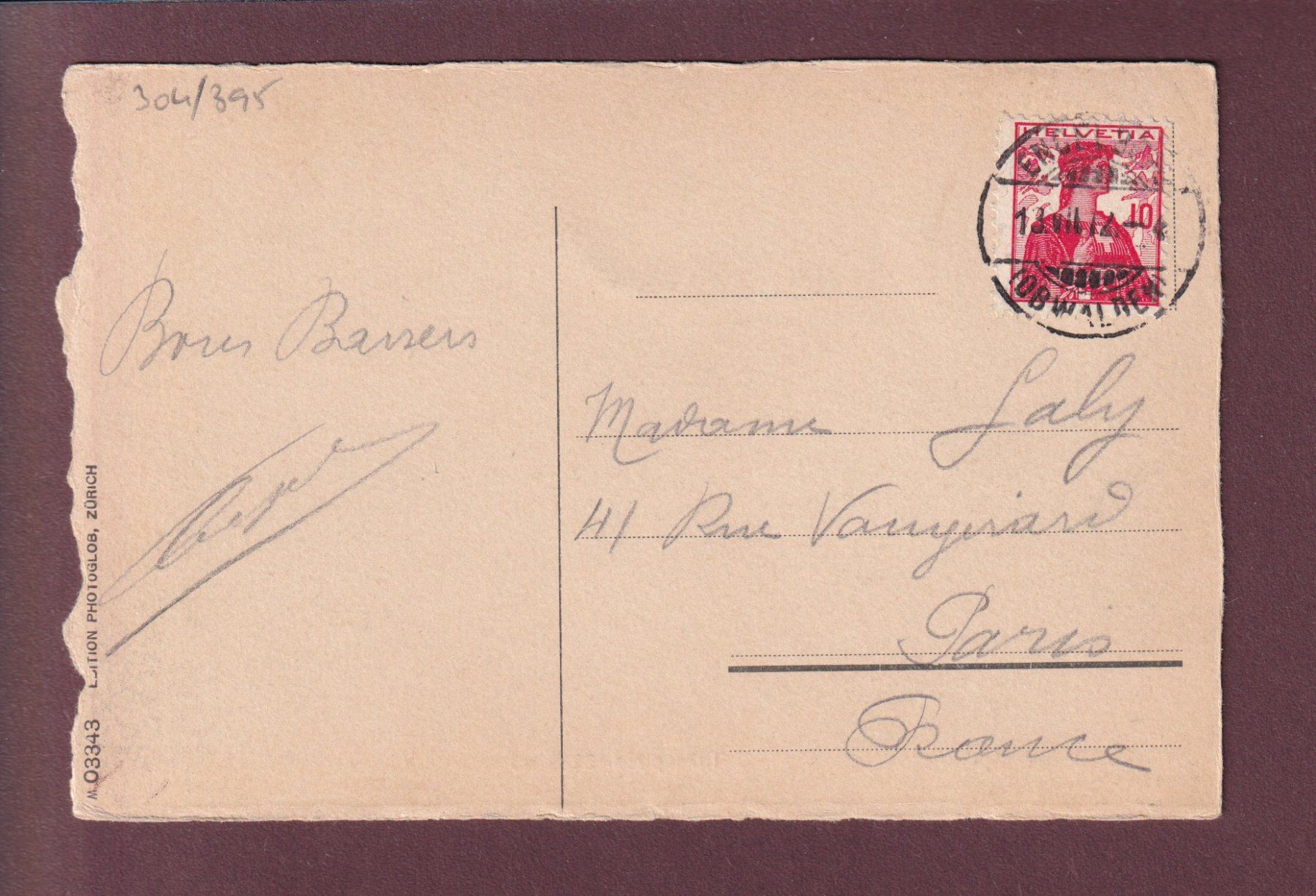 Cartoline postali: TITLIS-SPITZE - Alpinisten - 1912 – Usato da Pully venduto da nicecards 1
